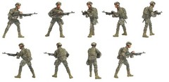 Hobby Fan HF-750 1/35 ROC Modern Infantry in Combat 4 Figs Set – USA Shipping