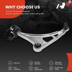 A-Premium Front Left Lower Control Arm, with Ball Joint & Bushing,