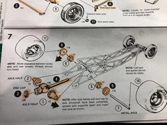 71 Mustang Funny Car Chassis W Halibrand Quick Change 1:25 MPC LBR Model Parts