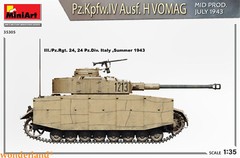MiniArt 35305 1/35 Pz.Kpfw.IV Ausf. H Vomag. Mid Prod. (July 1943) Interior Kit