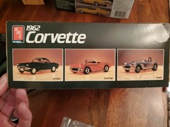 1962 Corvette Convertble AMT 1:25 Build 3 Ways New Open Box Complete