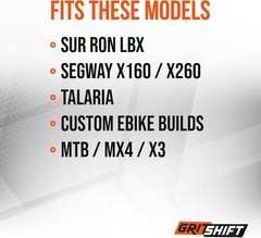 GritShift SurRon LBX Extended Rear Fender Mudguard