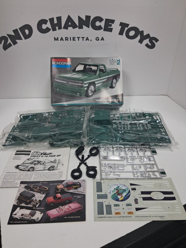 1/25 Monogram 1992 Chevrolet Chevy “Waverider” S-10 Pickup #2438 New Open Box