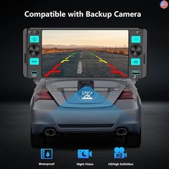 Single Din Radio Car Stereo with Wireless Apple CarPlay,Single Din Touchscreen