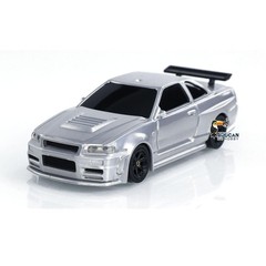 USED 1:43 Drift Race Car Remote Control Car 4WD Tyres Traffic Cones RTR Car