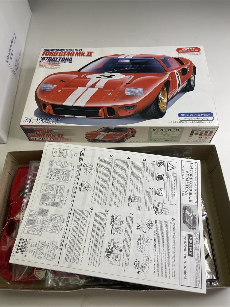 Fujimi Ford GT40 Mk II 67 Daytona Historic Racing 1/24 Scale Sealed Hobby Model