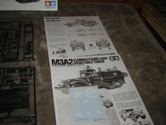 Tamiya 35070 M3A2 HALF TRACK Box Open 1975 Kit Mint in Box 1/35 scale NICE kit