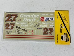 AMT Ertl 6961 1/25 27 Miller Rusty Wallace Genuine Draft NASCAR Model Kit Decal