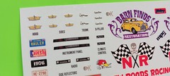 1976 Chevy Caprice 1/25 7×4 Inch Decal Sheet GAUGE FACES Emblems Sponsor Sticker