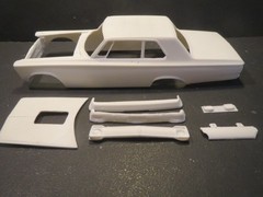 65′ Plymouth Sedan AWB 1/25 Resin Body from Fremont Racing Specialties