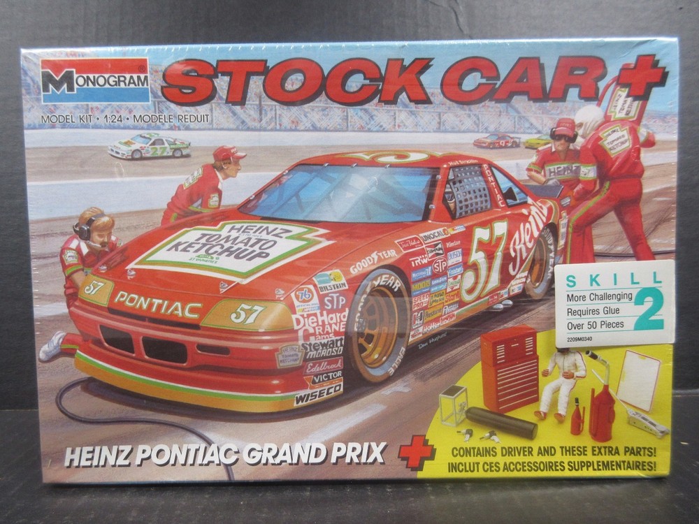 Monogram Heinz Pontiac Grand Prix #57 Hut Stricklin Stock Car Model Kit #2914