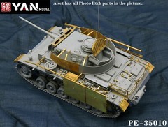 1/35 Pz.Kpfw.III Ausf.M mit schürzen Photo-etched Detail-up Set for Takom 8002