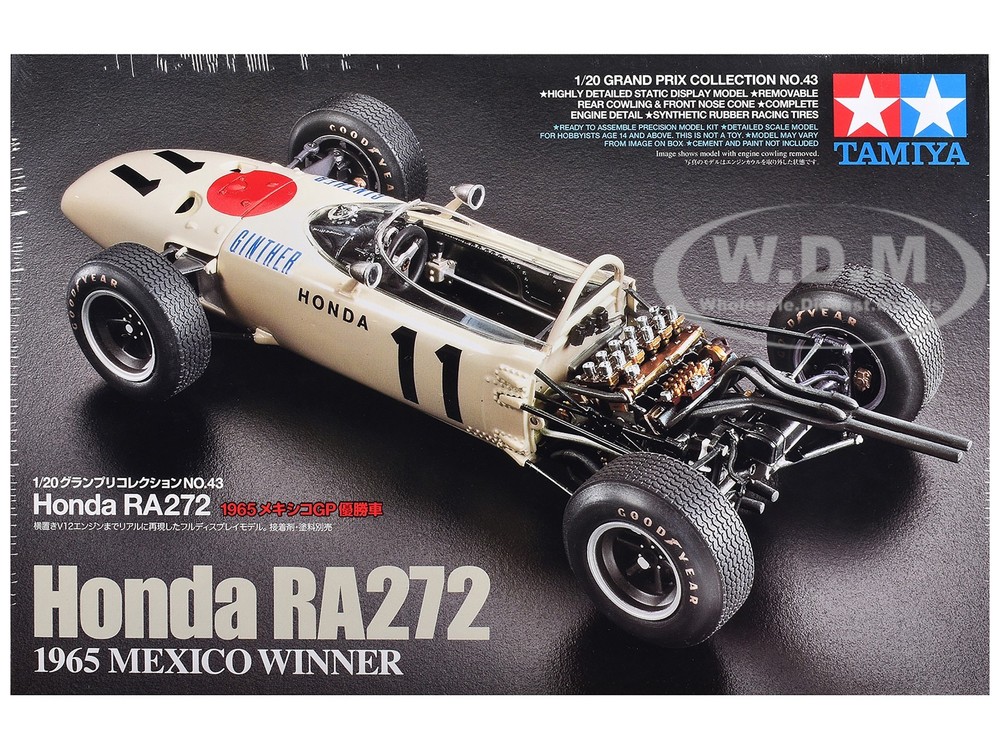 MODEL KIT DAX HONDA RA272 WINNER F1 MEXICO GP (1965) 1/20 BY TAMIYA TAM-20043