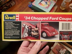 2 Pack Revell 34 Chopped Ford Coupe & T-Touring St Rod 1:25 Model Kit 1988 NOB