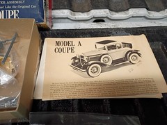 Early Hubley Metal Model A Couple Model Kit Complete