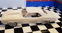 Resin Rear Spoiler & Outlaw Hood Combo for ’69 Camaro Revell 1/25. HOT!
