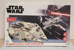 Star Wars 4D Paper Model Kit Millennium Falcon & X-Wing Starfighter Set 376 pcs