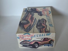 MPC Street Fever Vette 1:25 Scale Plastic Model Kit Partially Assembled