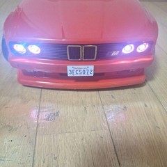 BMW E30 1/10 RC Car Body Shell Marlboro Red LED Headlights