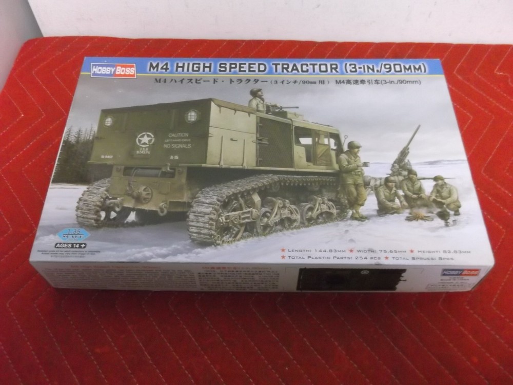 NOS HOBBY BOSS M4 MILITARY HIGH SPEED TRACTOR MODEL KIT SEALED PARTS BAGS 82407