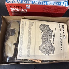 1/9 Esci BMW R75 Motorcycle w/ Sidecar #7001 Complete w/ Decals & Sealed Bags