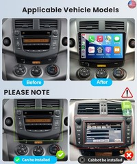 2G+64G Car Radio for Toyota RAV4 2007-2011 NO JBL, Rimoody Android 13 Car