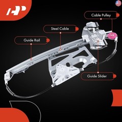 A-Premium Power Window Regulator without Motor Replacement for Cadillac DeVille