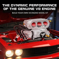 Realistic V8 Engine Model Kit – 2347 PCS for Kids & Adults, Perfect STEM Gift