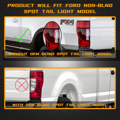 Tail Light Assembly Compatible with 2020-2022 Ford F250/F350/F450 Super Duty Dri