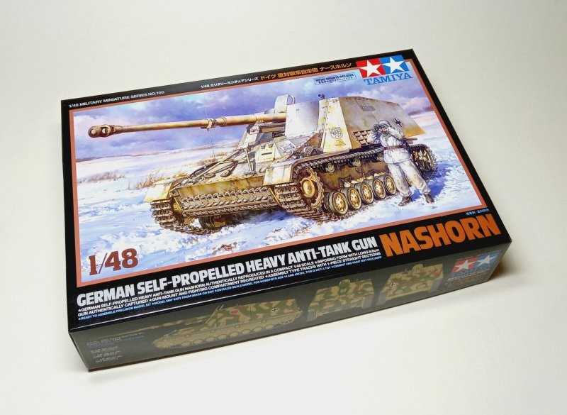 TAMIYA Military Model 1/48 German Self-Propelled Anti-Tank Gun Nashorn 32600