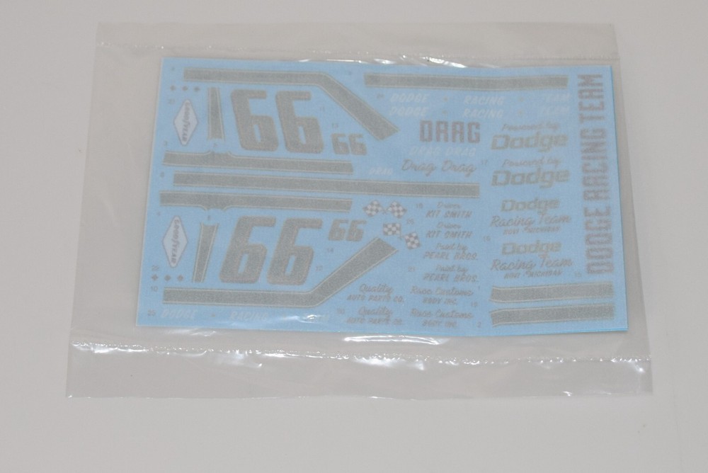 AMT DODGE L-700 & RACE CAR TRAILER 1368/12 ⭐PARTS⭐ DECAL SET 1:25