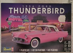 1956 Ford Thunderbird Model Kit 1:24 Scale Revell Route 66 Series New 85-4518