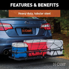 500 Lb. Capacity 48 In. X 20 In. Steel Basket Style Hitch Cargo Carrier for 2 In