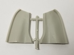 1951 Chevrolet Bel Air FRONT INNER FENDERS from AMT 1:25 Model Kit 51 Chevy