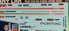 1985 Pontiac Trans Am 1/24 Prudhomme Funny Car Decal Sheet Snake Pepsi Wendys