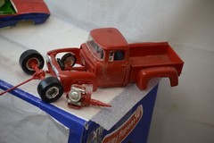 3 VINTAGE PARTIAL MADE MODEL CAR KITS FORD TRUCK CORVETT & GTO AS IS JUNK YARD
