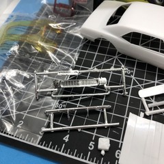 Chevy LongNose Camaro Hard BODY W Tinted Glass Slot Car? 1:25 LBR Model Parts