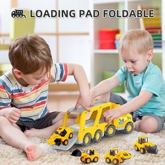 Veslier Construction Truck Toys for Boys 13.78 x 5.71 x 4.33 inches, Yellow