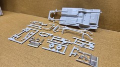 1967 Mustang Fastback CHASSIS & DUAL EXHAUST 1:25 scale AMT NEW Model PARTS