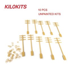 KILOKITS 10PCS 1/72 Telegraph Poles 3 Cross Bars Model Kits Military Diorama