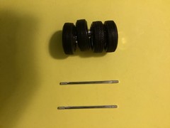 1/24 Maisto 1967 Mustang GT Chrome Rims, Tires & Axle Parts, model car building