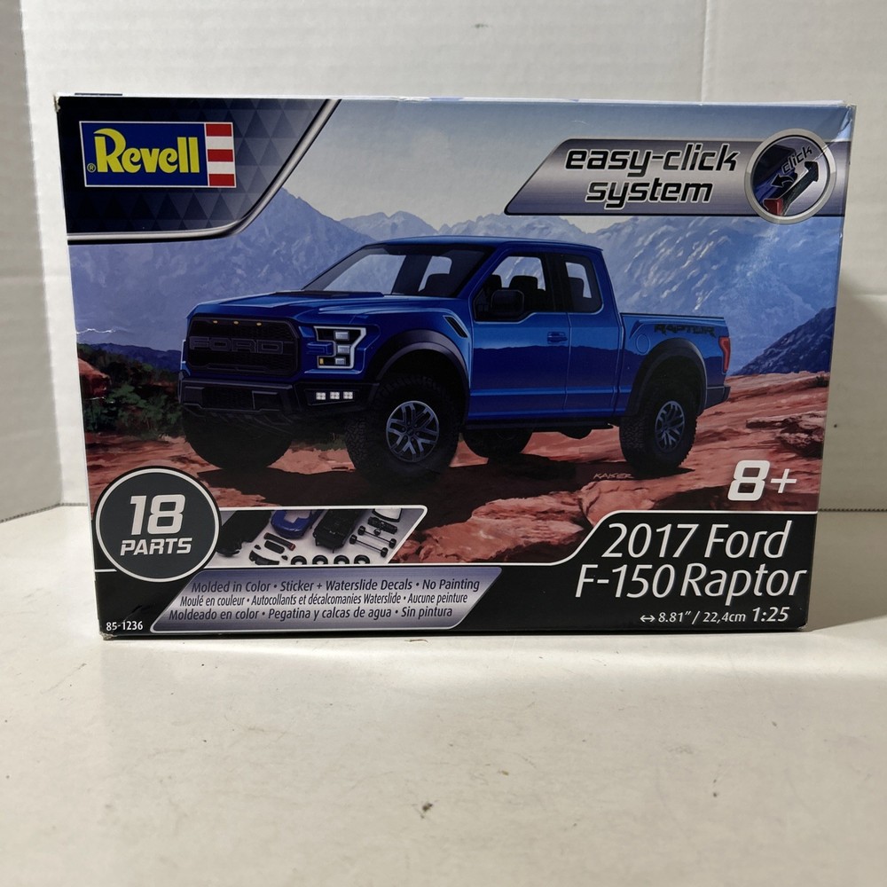 Revell 2017 Ford F-150 Raptor Easy-Click System 1/25 Model Kit Brand New
