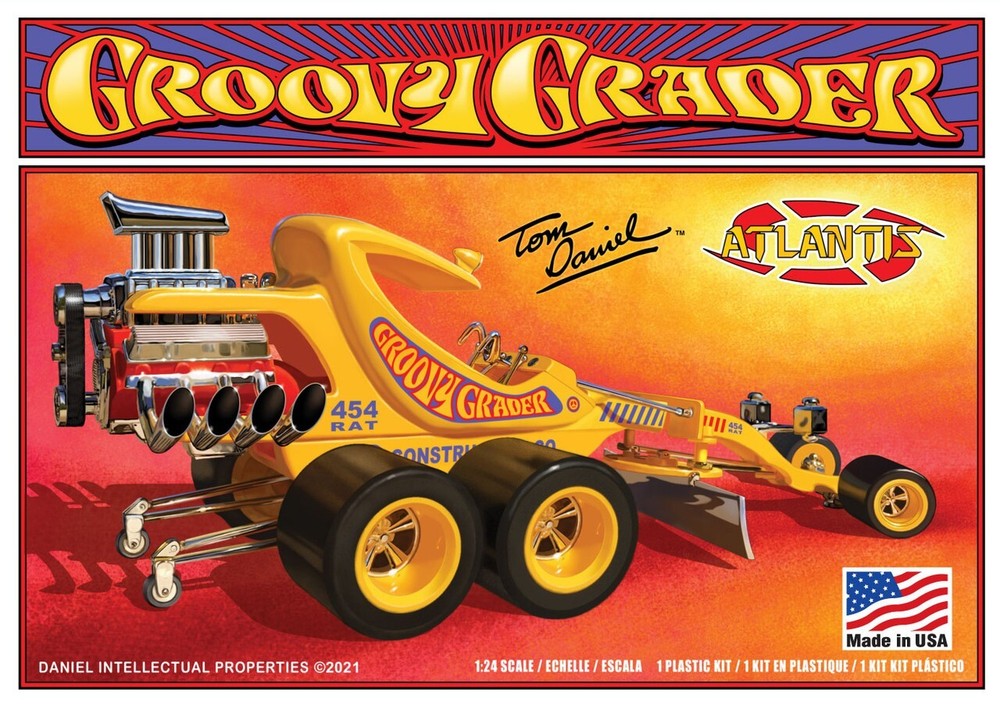 Atlantis (Monogram) 5697 Tom Daniel Groovy Grader plastic model kit 1/24
