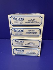 Sylvan 1:87 Vintage Auto Kits~Set of 4 – V-073, V-123, V-010, V-121 Canada NEW