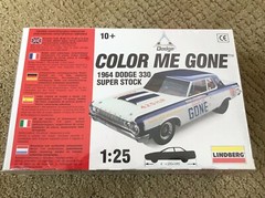 Lindberg ‘Color Me Gone’ 1964 Dodge 330 Super Sport 1:25 FACTORY SEALED 72156