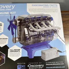 Discovery Mindblown Model Engine Building Kit 4 Cylinder Combustion Open Box NEW