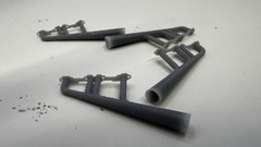 1/25 scale rat rod headers Zoomies 3d Printed Set Of 4