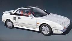 Hasegawa 20656 1/24 Scale Model Kit Toyota MR2 AW11 White Lanner Limited 1985