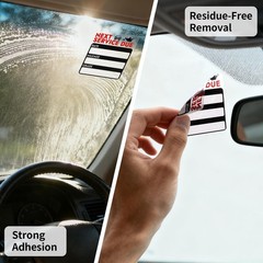 Mkobon 120 Pcs 2×2 Inches Oil Change Stickers, Next Service 2*2 inches, Black