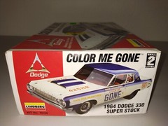 Lindberg Color Me Gone 64 Dodge 330 Super Stock 1/25 scale MISB